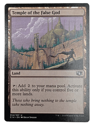 Carta Magic Temple Of The False God [c14] Mtg Land