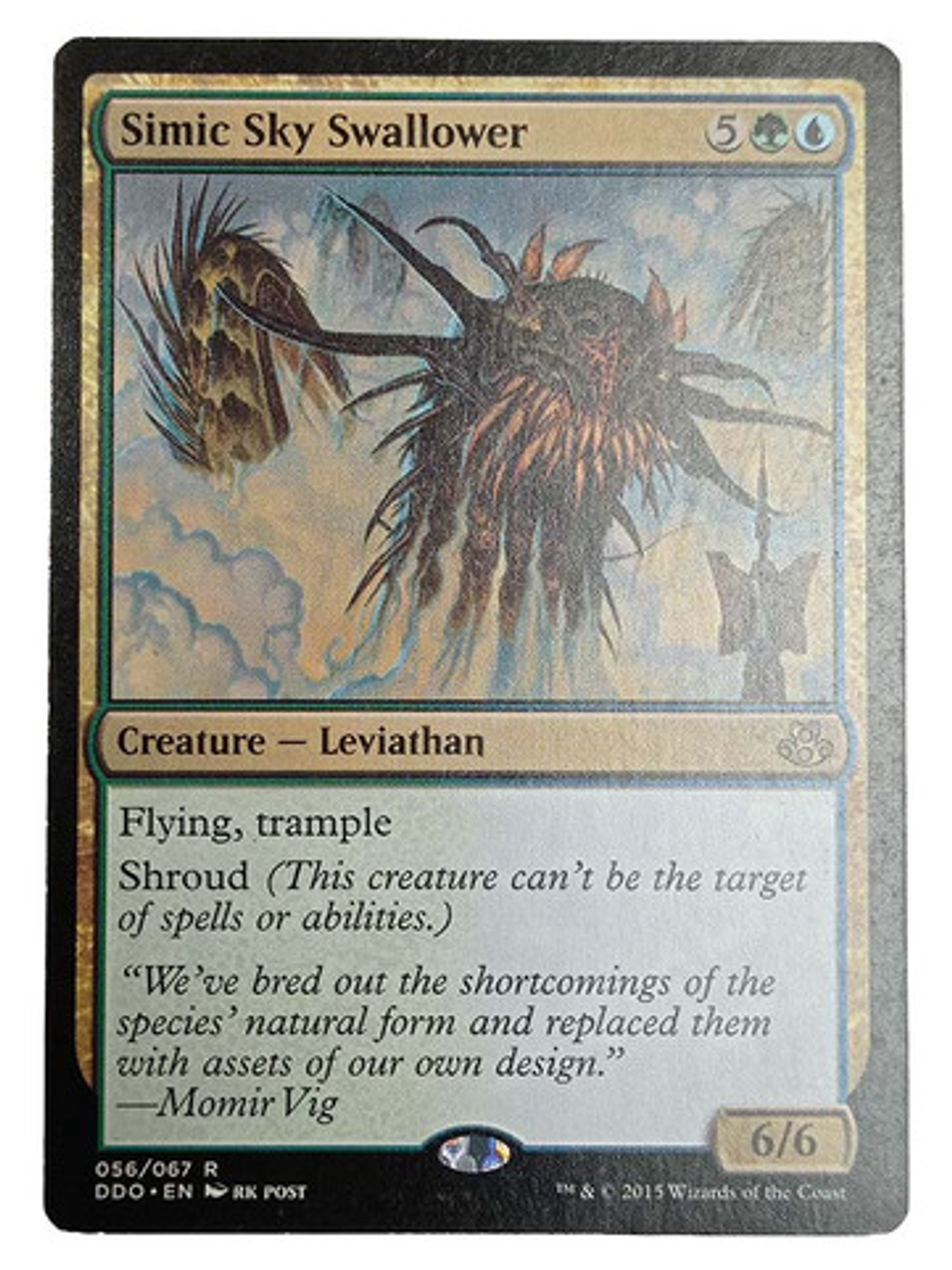 Carta Magic Simic Sky Swallower [elspeth V Kiora] Mtg 1