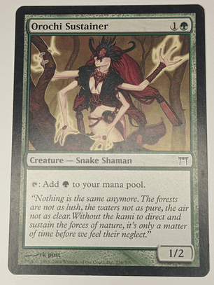 Carta Magic Orochi Sustainer [champions Kamigawa] Mtg Shaman