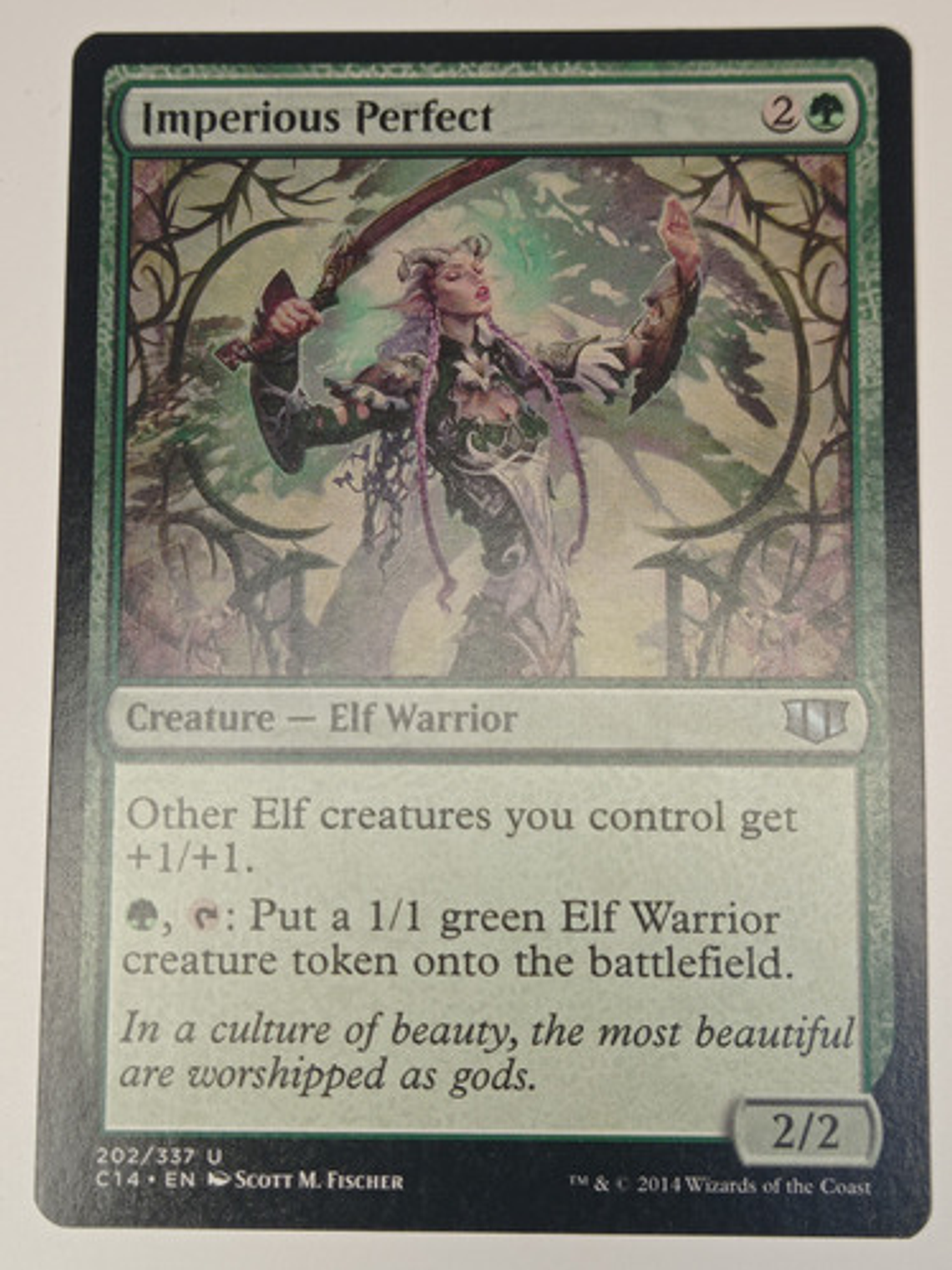 Carta Magic Imperious Perfect [c14] Mtg Elf 1