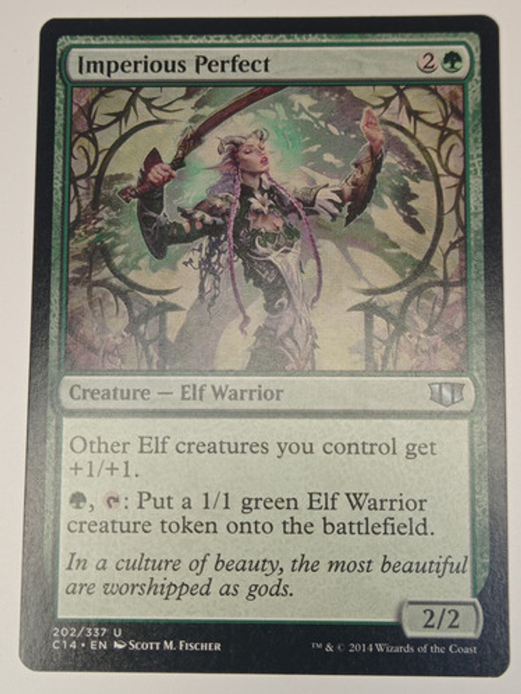 Carta Magic Imperious Perfect [c14] Mtg Elf 1