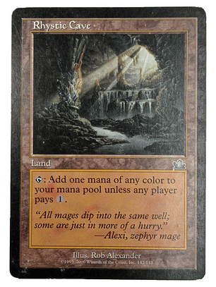 Carta Magic Rhystic Cave [prophecy] Mtg Land