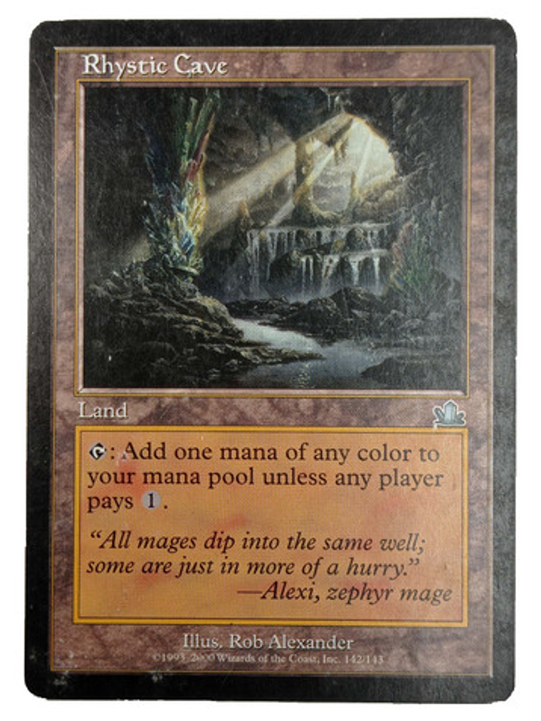 Carta Magic Rhystic Cave [prophecy] Mtg Land 1