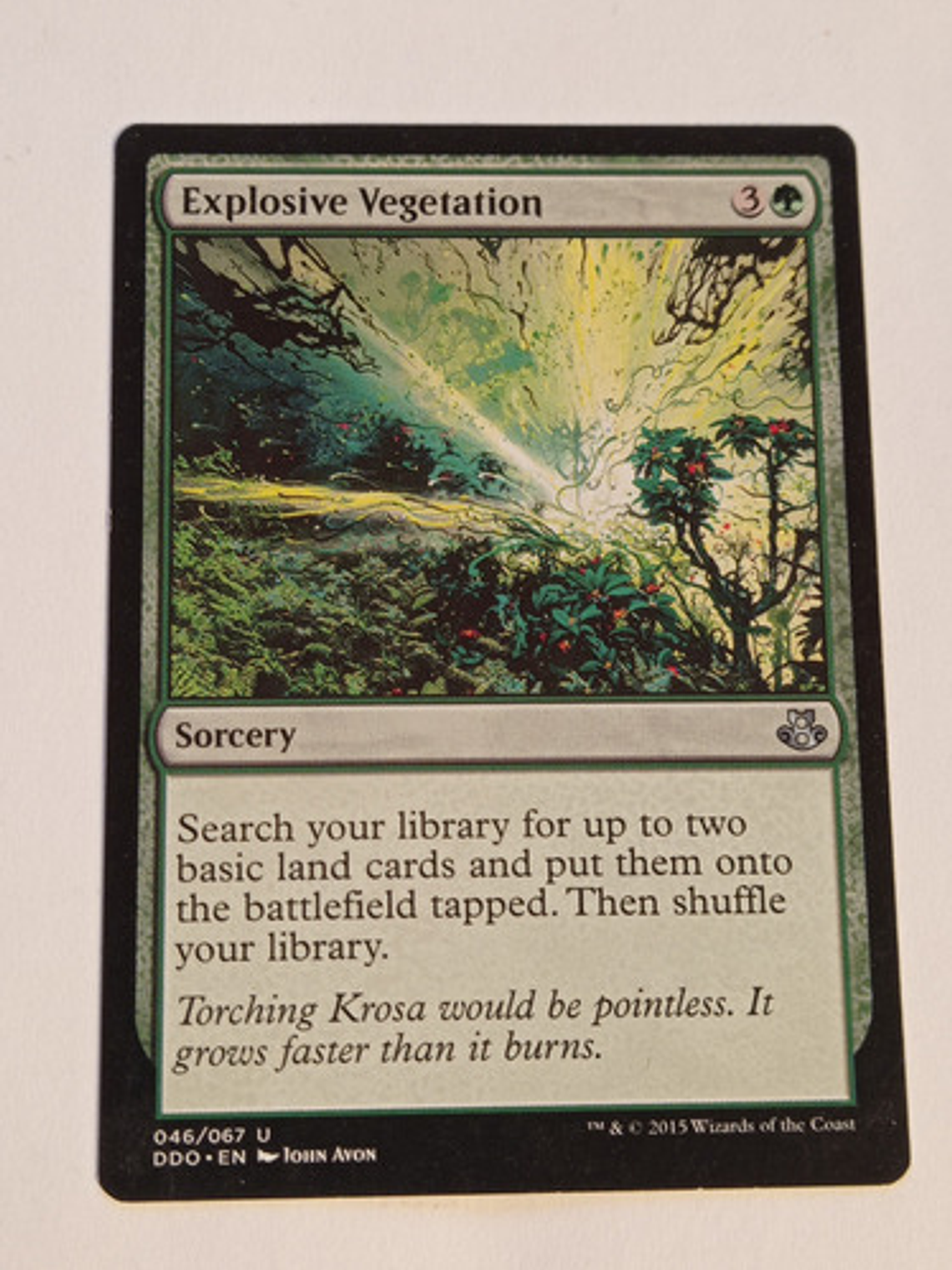 Carta Magic Explosive Vegetation [dd Els Vs Kio] Mtg Sorcery 1
