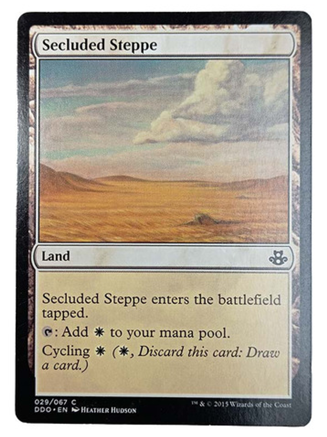 Carta Magic Secluded Steppe [elspeth V Kiora] Mtg Land 1