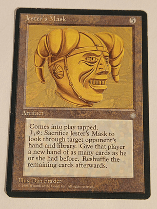 Carta Magic Jester's Mask [ice Age] Mtg Artifact