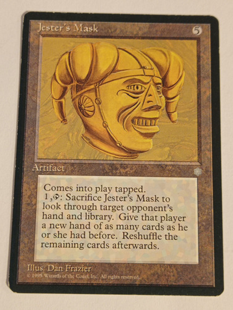 Carta Magic Jester's Mask [ice Age] Mtg Artifact 1