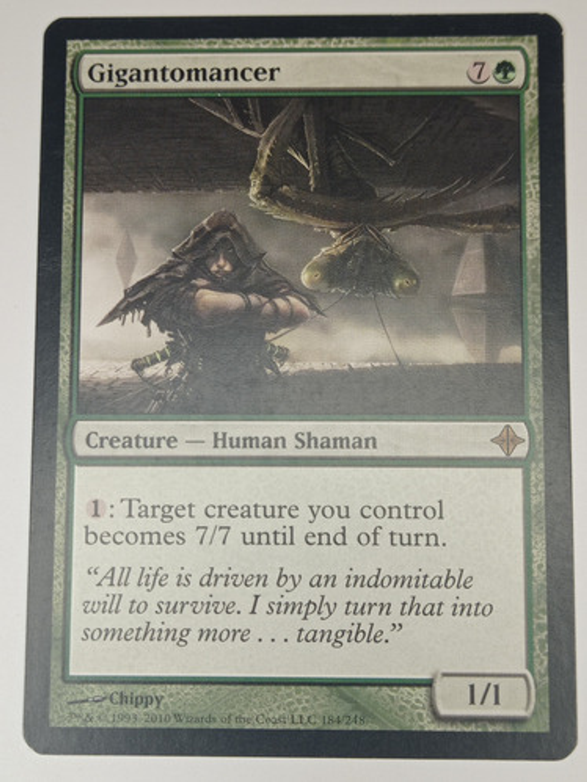 Carta Magic Gigantomancer [rise Of Eldrazi] Mtg Human Shaman 1