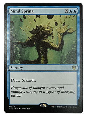 Carta Magic Mind Spring [c20] Mtg Sorcery