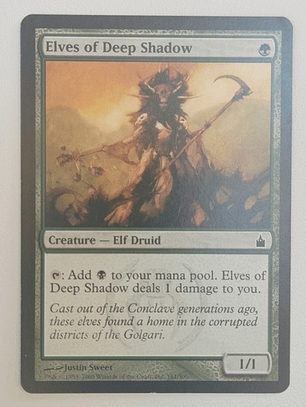 Carta Magic Elves Of Deep Shadow [ravnica City] Mtg Elf