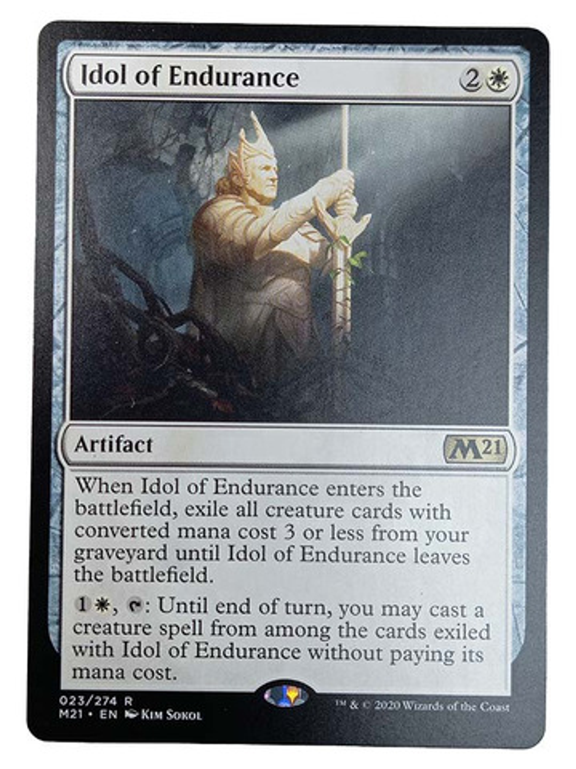 Carta Magic Idol Of Endurance [m21] Mtg Artifact 1
