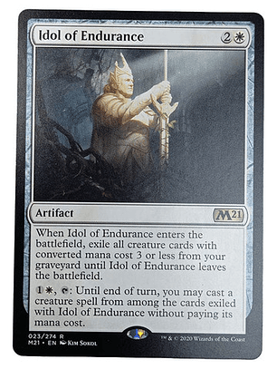 Carta Magic Idol Of Endurance [m21] Mtg Artifact