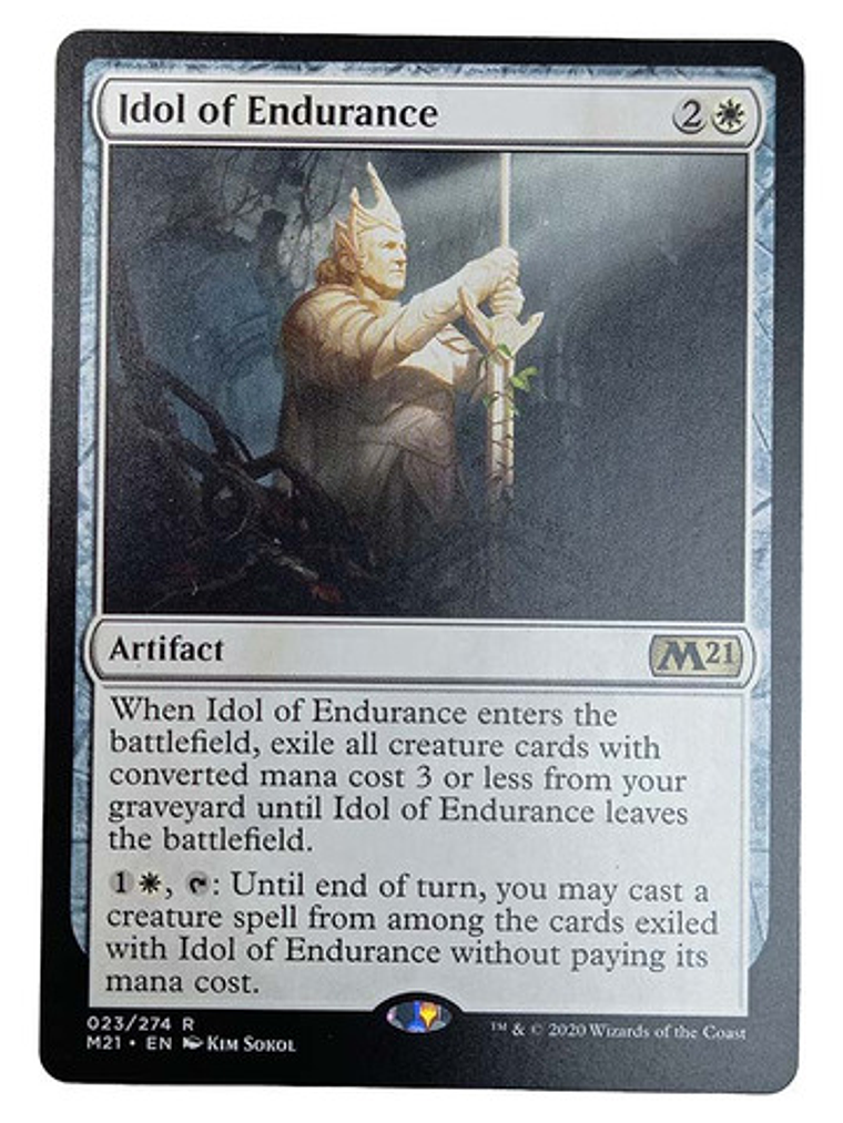Carta Magic Idol Of Endurance [m21] Mtg Artifact 1