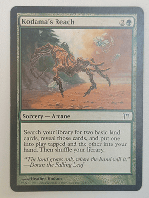 Carta Magic Kodama's Reach [champions Kamigawa] Mtg Sorcery