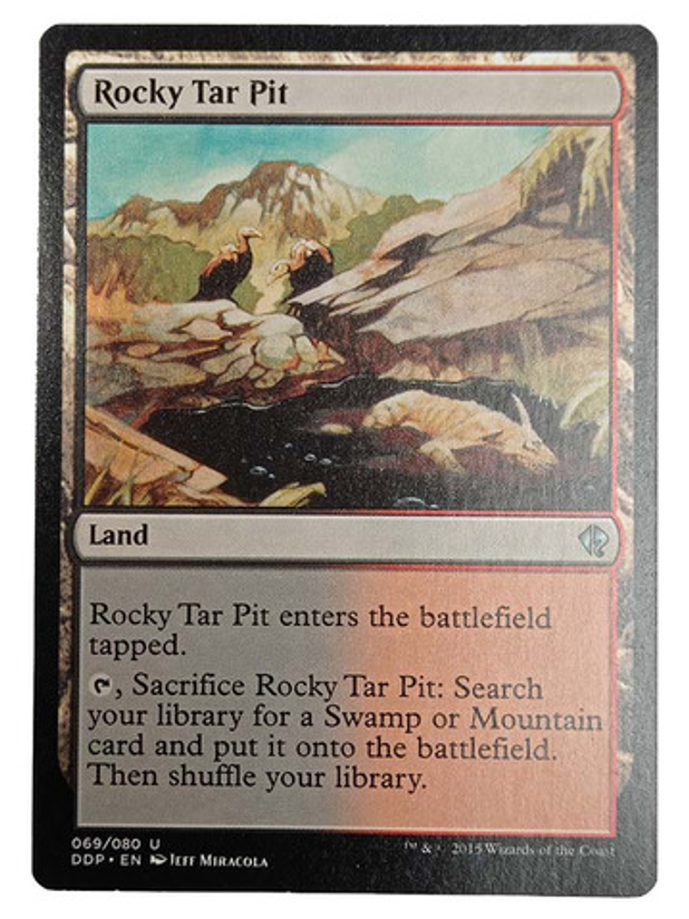 Carta Rocky Tar Pit [zendikar V Eldrazi] Mtg Land 1