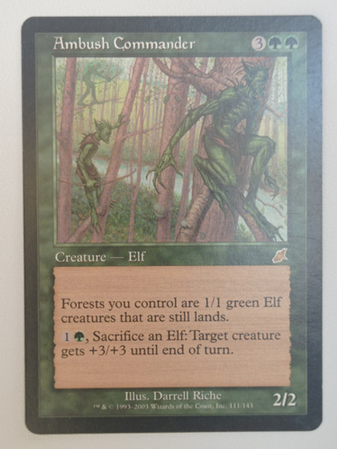 Carta Magic Ambush Commander [scourge] Mtg Elf 1