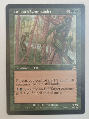 Carta Magic Ambush Commander [scourge] Mtg Elf