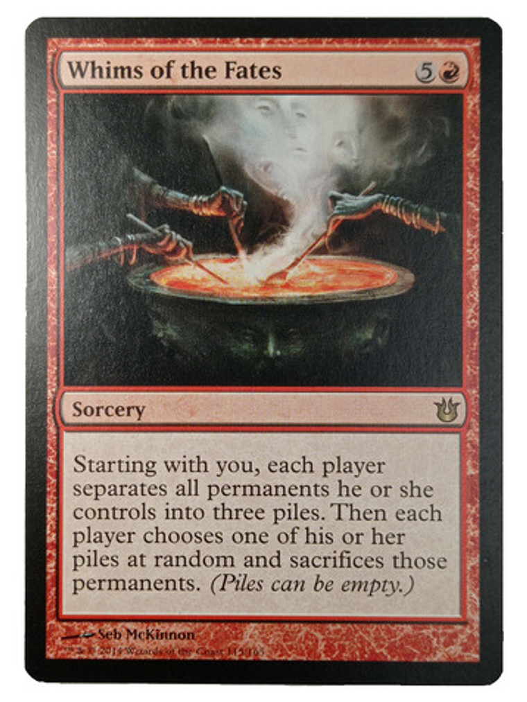 Carta Magic Whims Of The Fates [born Gods] Mtg Sorcery 1