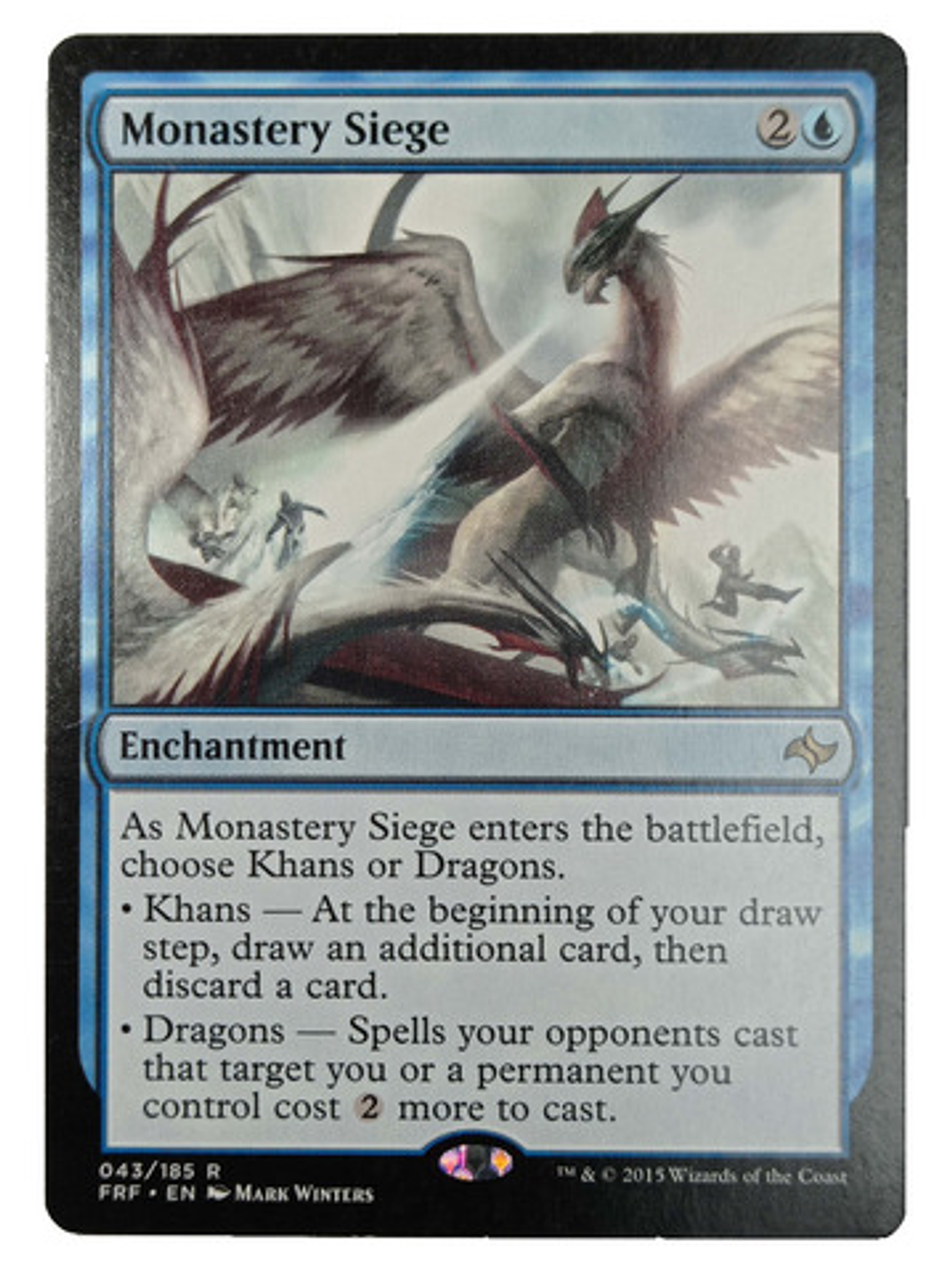 Carta Magic Monastery Siege [fate Reforged] Mtg Enchantment 1