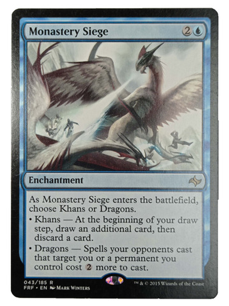 Carta Magic Monastery Siege [fate Reforged] Mtg Enchantment 1
