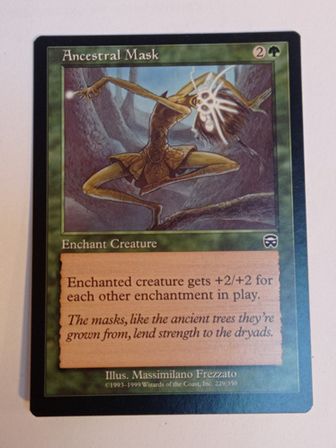 Carta Magic Ancestral Mask [mercadian Masques] Mtg Enchant 1