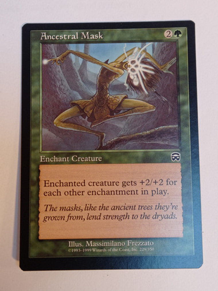 Carta Magic Ancestral Mask [mercadian Masques] Mtg Enchant 1