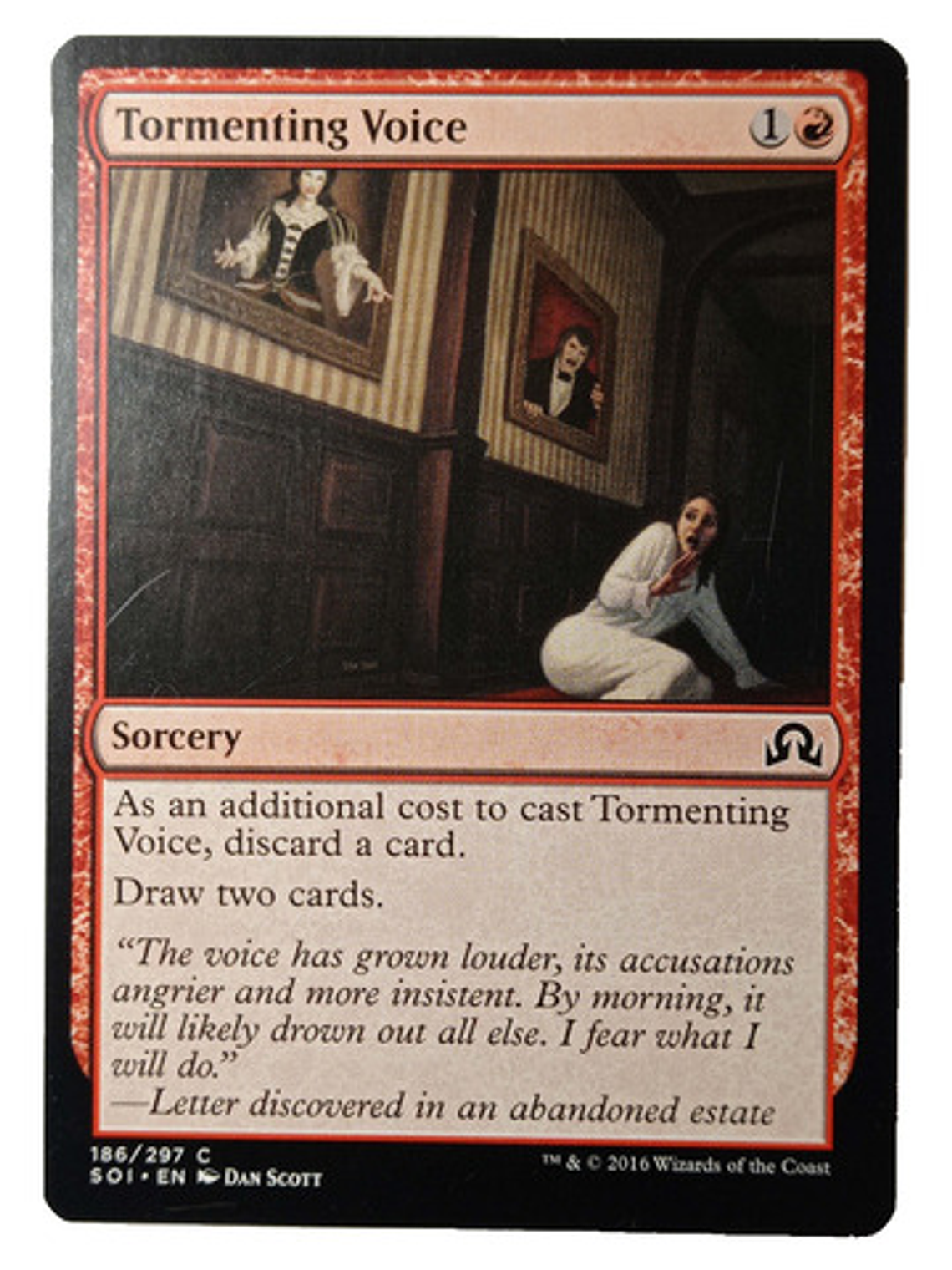 Carta Magic Tormenting Voice [innistrad] Mtg Sorcery 1