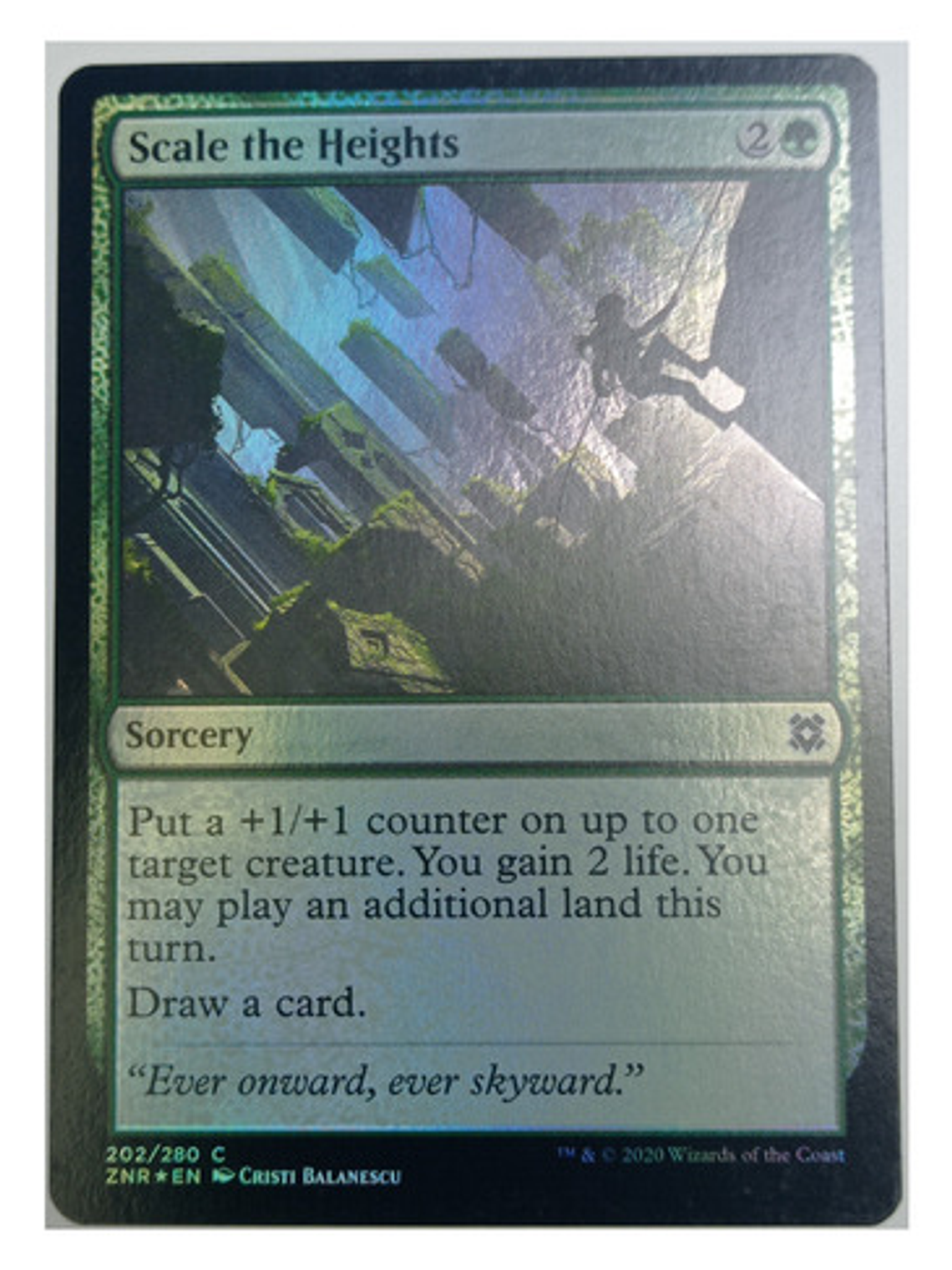Carta Magic Scale The Heights (foil) [zendikar] Mtg Sorcery 1