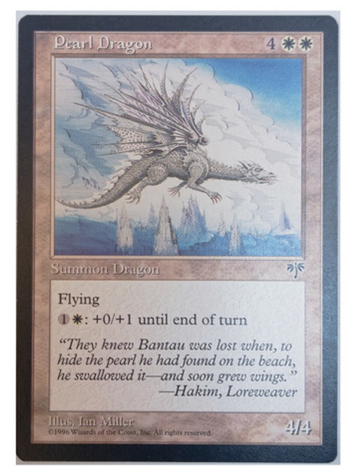 Carta Magic Pearl Dragon [mirage] Mtg Dragon 1