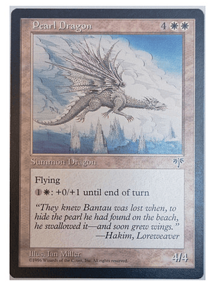 Carta Magic Pearl Dragon [mirage] Mtg Dragon