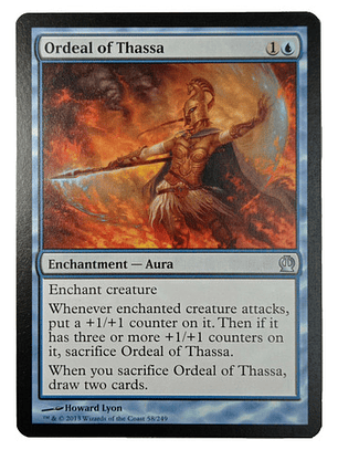 Carta Magic Ordeal Of Thassa [theros] Mtg Enchantment