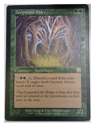 Carta Magic Deepwood Elder [mercadian] Mtg Creature