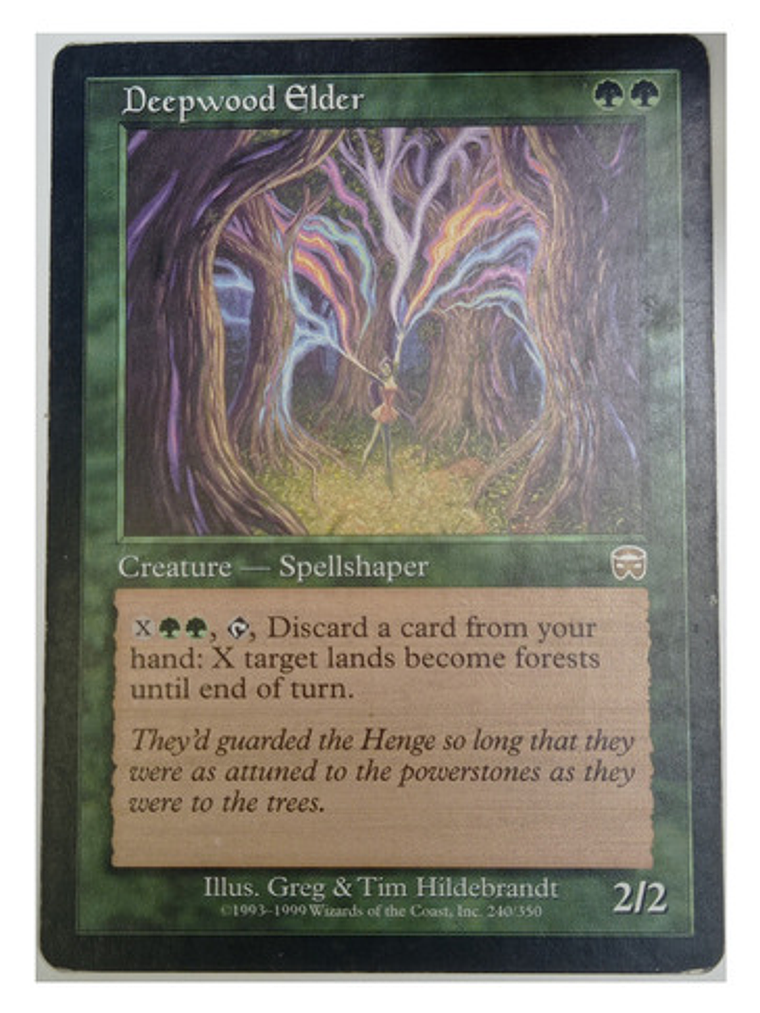Carta Magic Deepwood Elder [mercadian] Mtg Creature 1