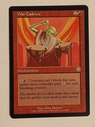 Carta Magic War Cadence [mercadian Masques] Mtg