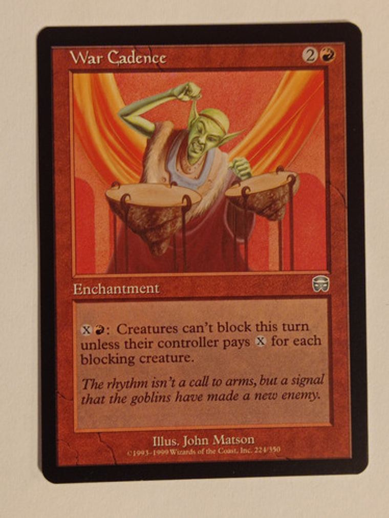 Carta Magic War Cadence [mercadian Masques] Mtg 1