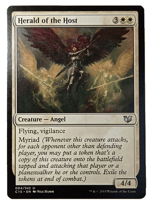 Carta Magic Herald Of The Host [c15] Mtg Angel