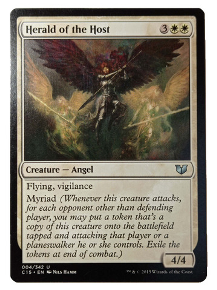 Carta Magic Herald Of The Host [c15] Mtg Angel 1