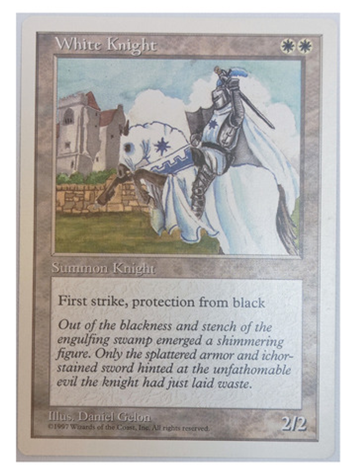 Carta Magic White Knight [5ed] Mtg Creature 1