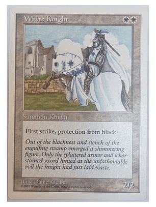 Carta Magic White Knight [5ed] Mtg Creature