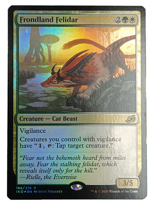 Carta Magic Frondland Felidar (foil) [ikoria] Mtg Cat Beast