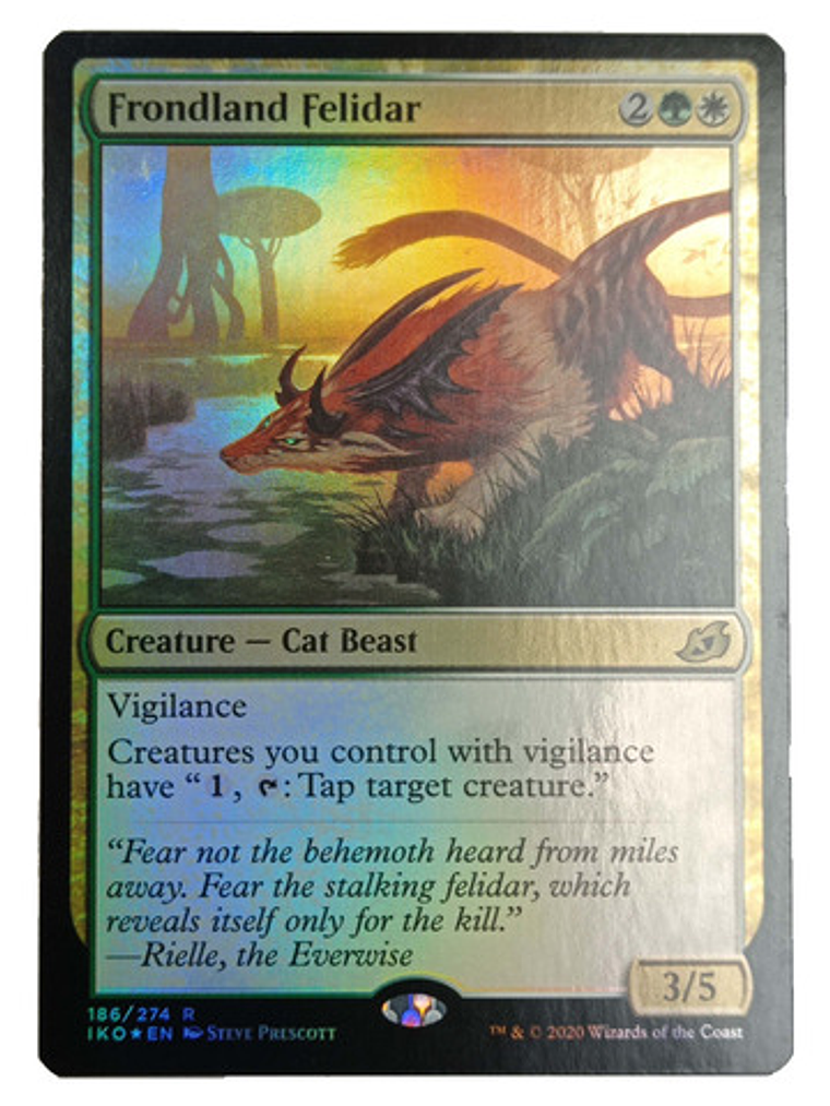 Carta Magic Frondland Felidar (foil) [ikoria] Mtg Cat Beast 1