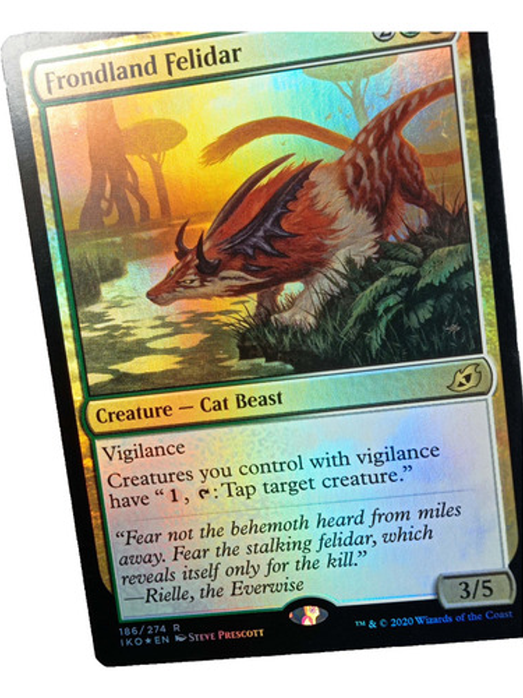 Carta Magic Frondland Felidar (foil) [ikoria] Mtg Cat Beast 3