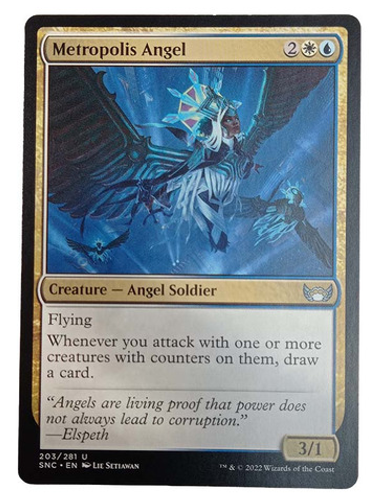 Carta Magic Metropolis Angel [streets Capenna] Mtg Soldier 1