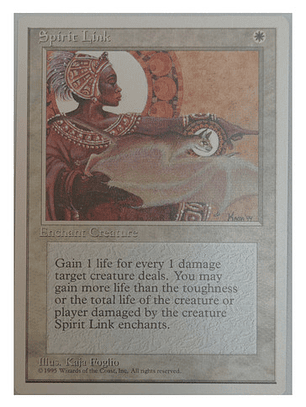 Carta Magic Spirit Link [4ed] Mtg Enchant