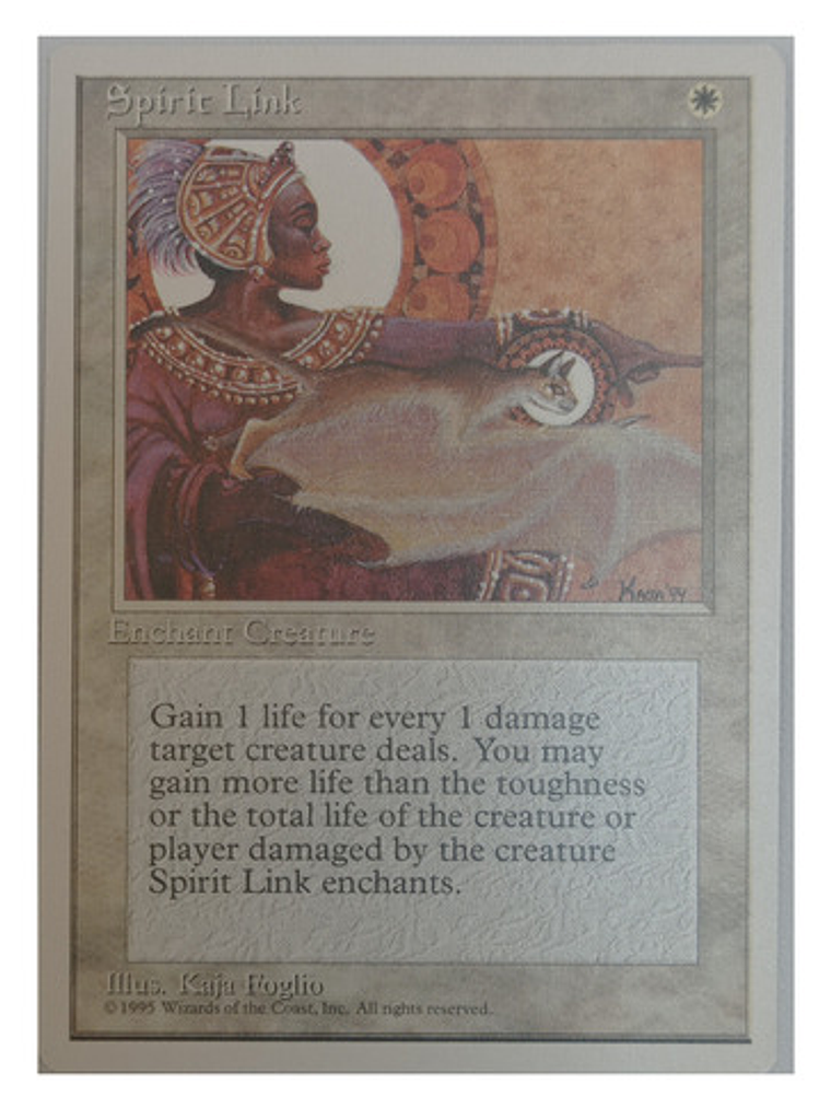 Carta Magic Spirit Link [4ed] Mtg Enchant 1