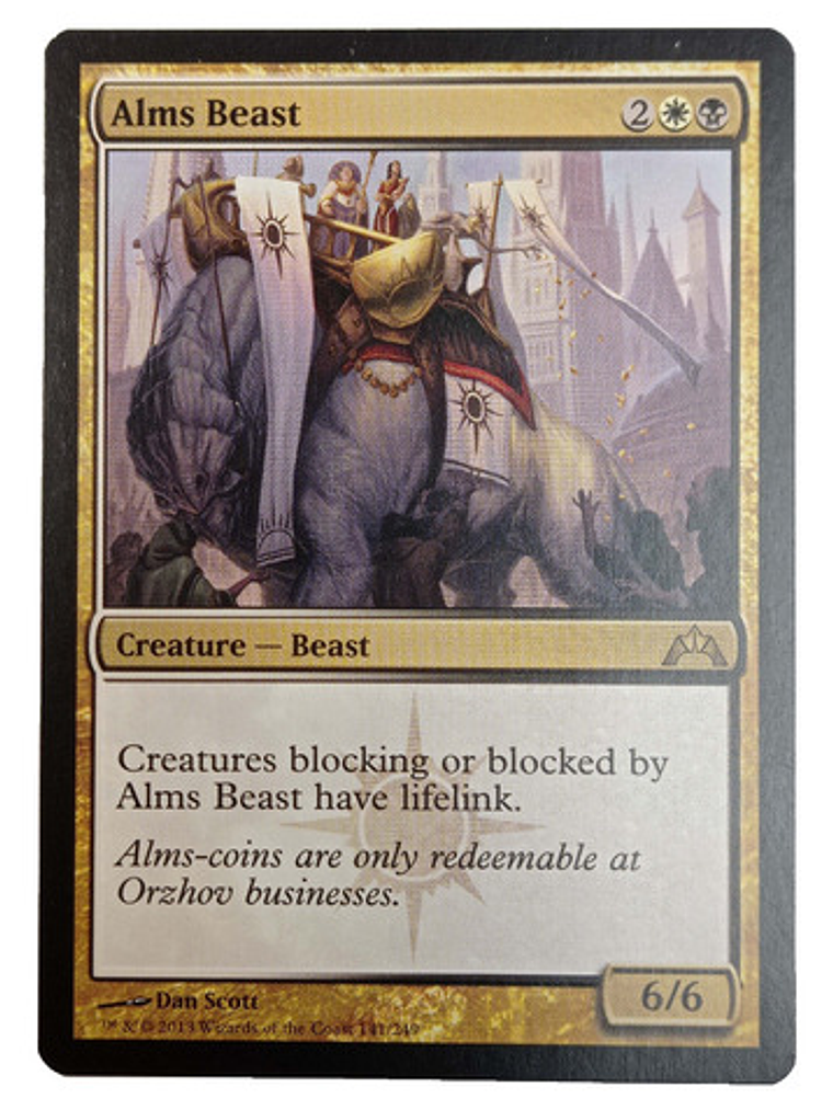Carta Magic Alms Beast [gatecrash] Mtg 1