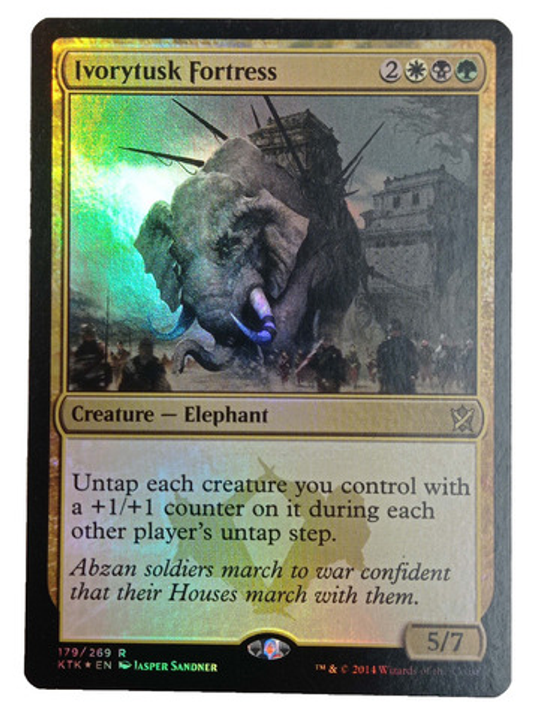 Carta Magic Flying Ivorytusk Fortress (foil) [tarkir] Mtg 1