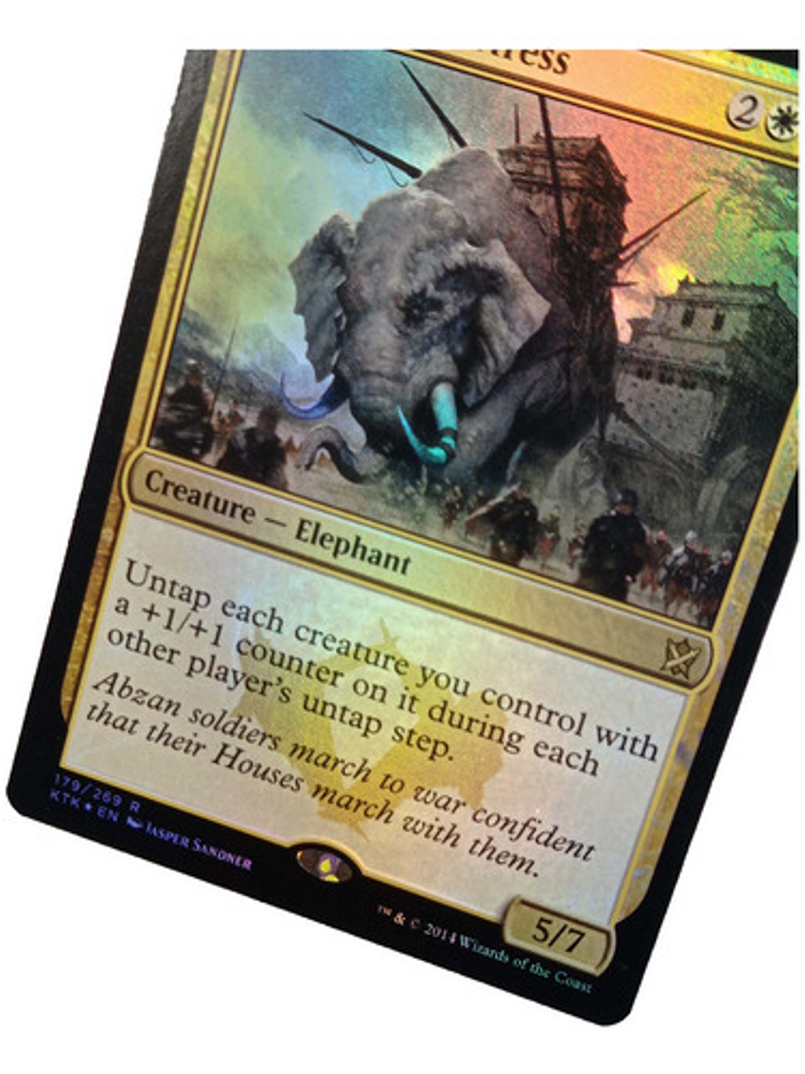 Carta Magic Flying Ivorytusk Fortress (foil) [tarkir] Mtg 3
