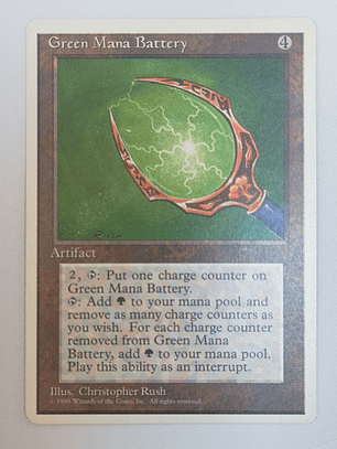 Carta Magic Green Mana Battery [4ed] Mtg Artifact