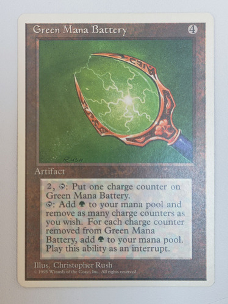 Carta Magic Green Mana Battery [4ed] Mtg Artifact 1